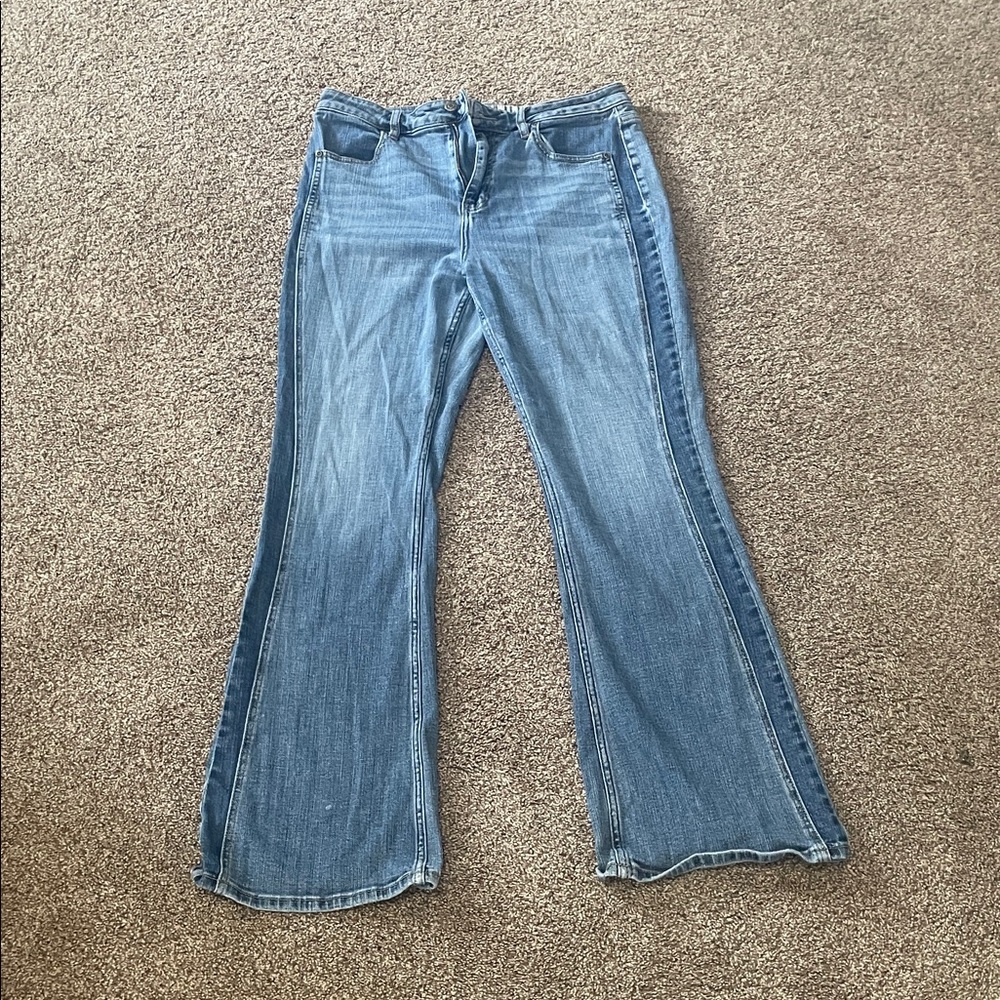 Stylish Blue Flare Jeans